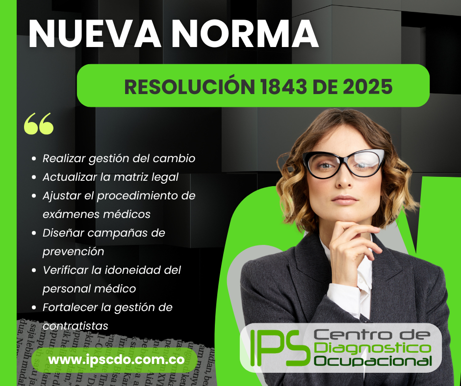 Resolución 1843 de 2025: Guía paso a paso para que las empresas cumplan con las nuevas obligaciones en exámenes médicos ocupacionales